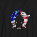 Boy's Professional Bull Riders American Flag Cowboy Silhouette T-Shirt