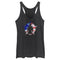 Women's Professional Bull Riders American Flag Cowboy Silhouette Racerback Tank Top