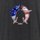 Women's Professional Bull Riders American Flag Cowboy Silhouette Racerback Tank Top