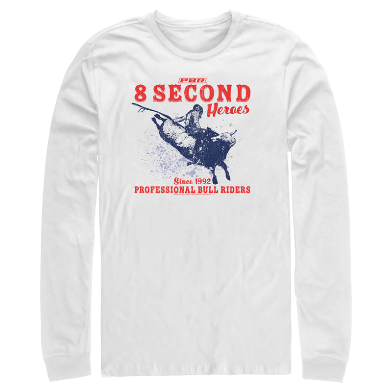 Men's Professional Bull Riders 8 Second Heroes Long Sleeve Shirt