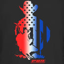 Junior's Professional Bull Riders Patriotic Silhouette T-Shirt