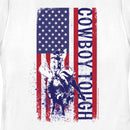 Women's Professional Bull Riders Cowboy Tough Flag T-Shirt