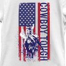Girl's Professional Bull Riders Cowboy Tough Flag T-Shirt