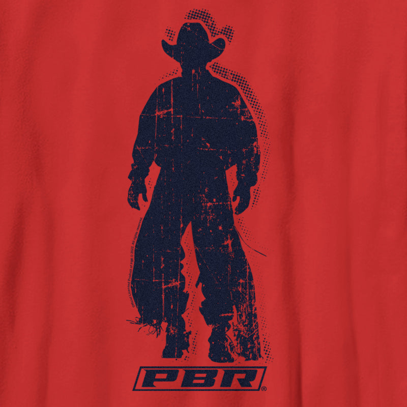 Boy's Professional Bull Riders Distressed Cowboy Silhouette T-Shirt
