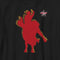 Boy's Professional Bull Riders Red Cowboy Silhouette T-Shirt