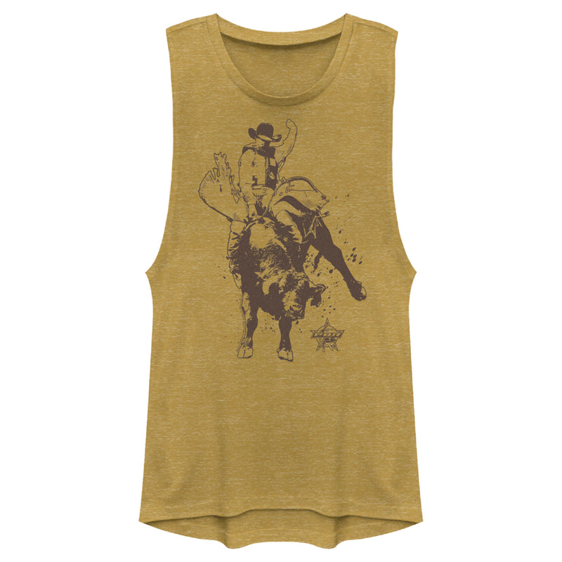 Junior's Professional Bull Riders Ride the Line Sketch Festival Muscle Tee