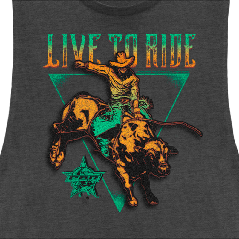 Junior's Professional Bull Riders Live to Ride Festival Muscle Tee