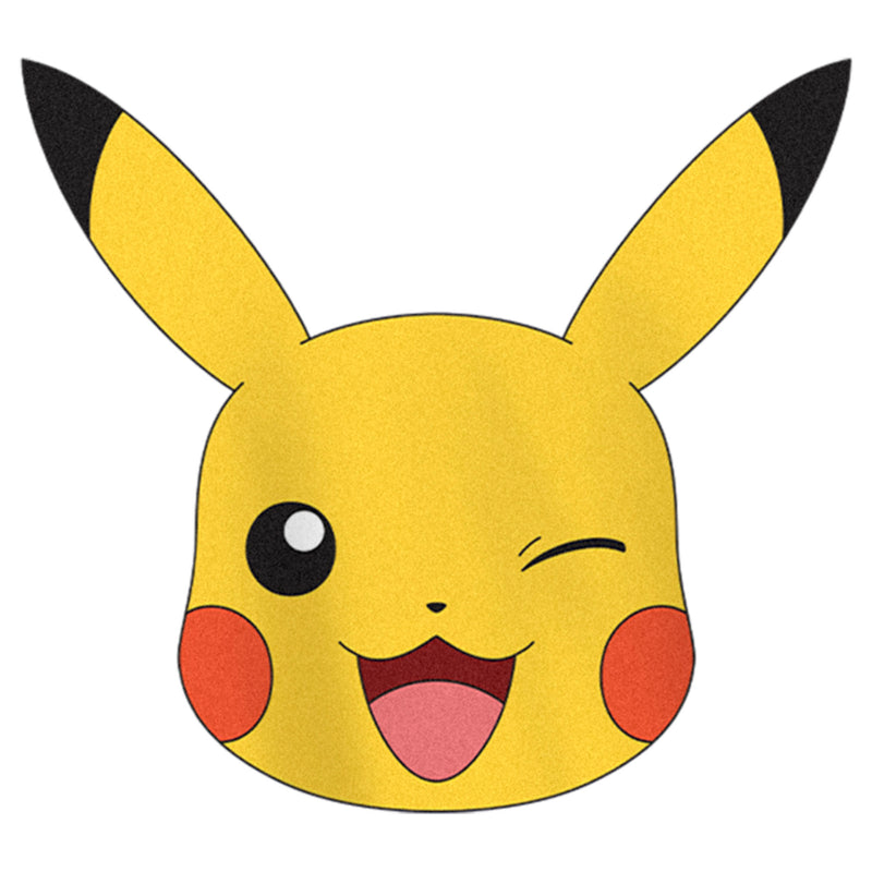 Girl's Pokemon Pikachu Wink Face T-Shirt