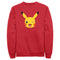 Men's Pokemon Pikachu Wink Face Sweatshirt