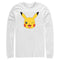 Men's Pokemon Pikachu Wink Face Long Sleeve Shirt