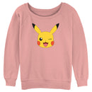 Junior's Pokemon Pikachu Wink Face Sweatshirt