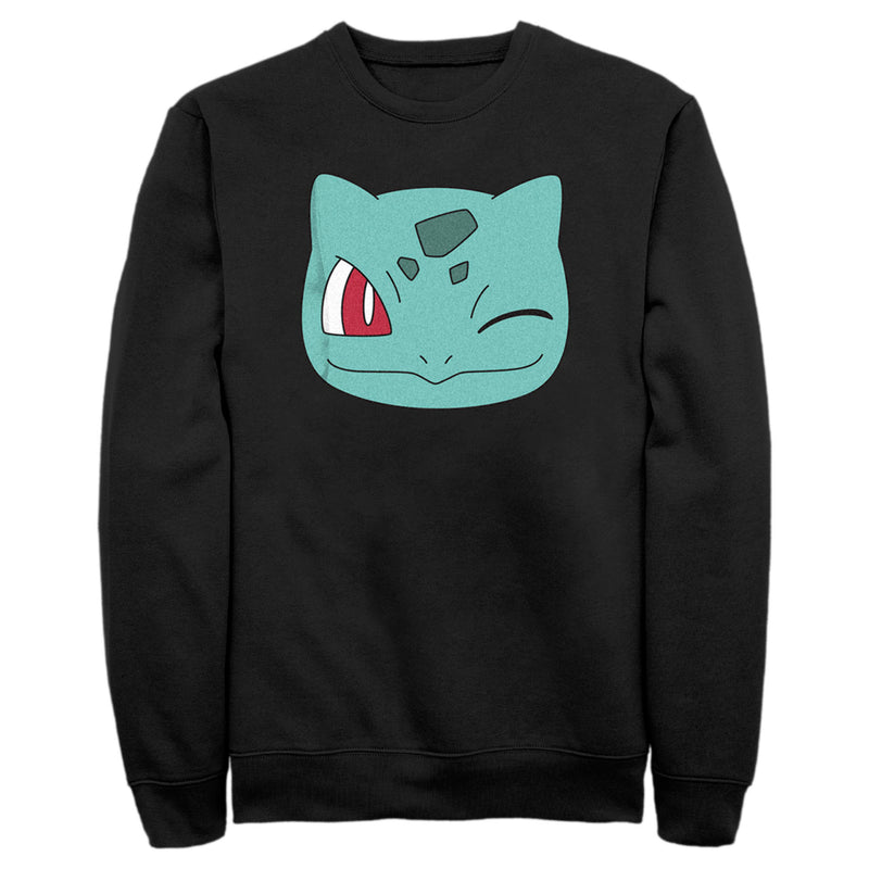Men's Pokemon Bulbasaur Wink Face Sweatshirt
