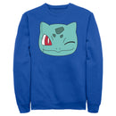 Men's Pokemon Bulbasaur Wink Face Sweatshirt