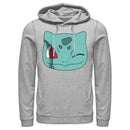 Men's Pokemon Bulbasaur Wink Face Pull Over Hoodie