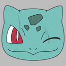 Men's Pokemon Bulbasaur Wink Face Pull Over Hoodie