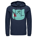 Men's Pokemon Bulbasaur Wink Face Pull Over Hoodie