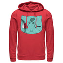 Men's Pokemon Bulbasaur Wink Face Pull Over Hoodie