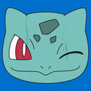 Men's Pokemon Bulbasaur Wink Face Pull Over Hoodie