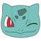 Men's Pokemon Bulbasaur Wink Face Pull Over Hoodie