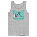 Men's Pokemon Bulbasaur Wink Face Tank Top