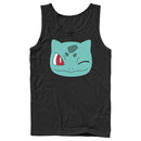 Men's Pokemon Bulbasaur Wink Face Tank Top
