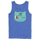 Men's Pokemon Bulbasaur Wink Face Tank Top