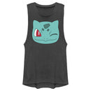 Junior's Pokemon Bulbasaur Wink Face Festival Muscle Tee