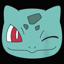 Junior's Pokemon Bulbasaur Wink Face Racerback Tank Top