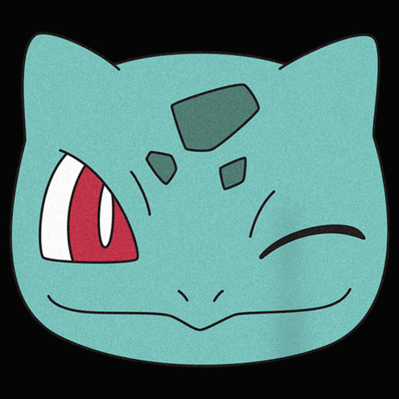 Junior's Pokemon Bulbasaur Wink Face Racerback Tank Top