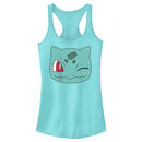 Junior's Pokemon Bulbasaur Wink Face Racerback Tank Top
