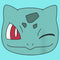 Junior's Pokemon Bulbasaur Wink Face Racerback Tank Top