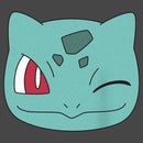Junior's Pokemon Bulbasaur Wink Face Racerback Tank Top