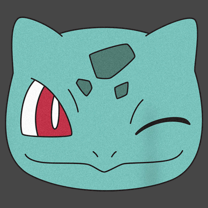 Junior's Pokemon Bulbasaur Wink Face Racerback Tank Top