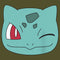 Junior's Pokemon Bulbasaur Wink Face Racerback Tank Top