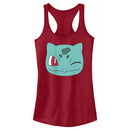 Junior's Pokemon Bulbasaur Wink Face Racerback Tank Top