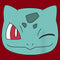 Junior's Pokemon Bulbasaur Wink Face Racerback Tank Top