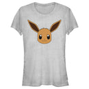 Junior's Pokemon Eevee Face T-Shirt