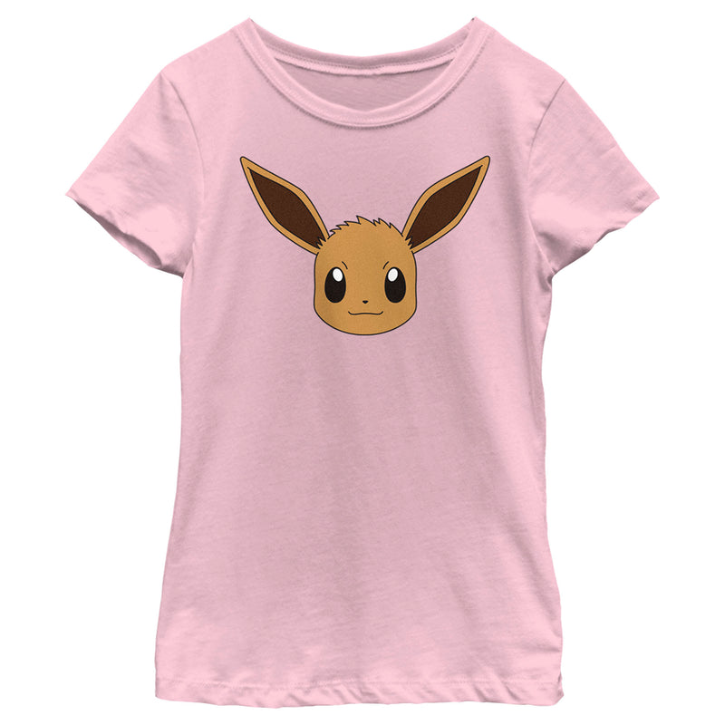 Girl's Pokemon Eevee Face T-Shirt