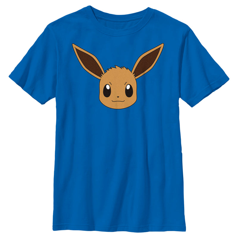 Boy's Pokemon Eevee Face T-Shirt