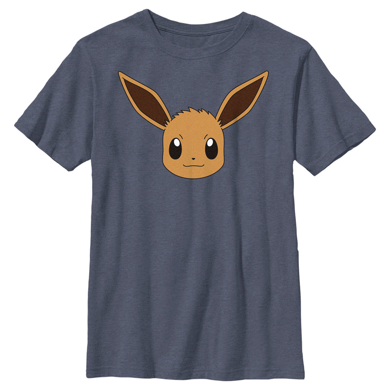 Boy's Pokemon Eevee Face T-Shirt