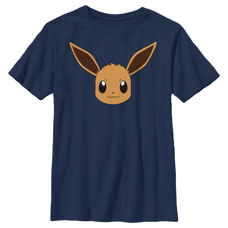 Boy's Pokemon Eevee Face T-Shirt