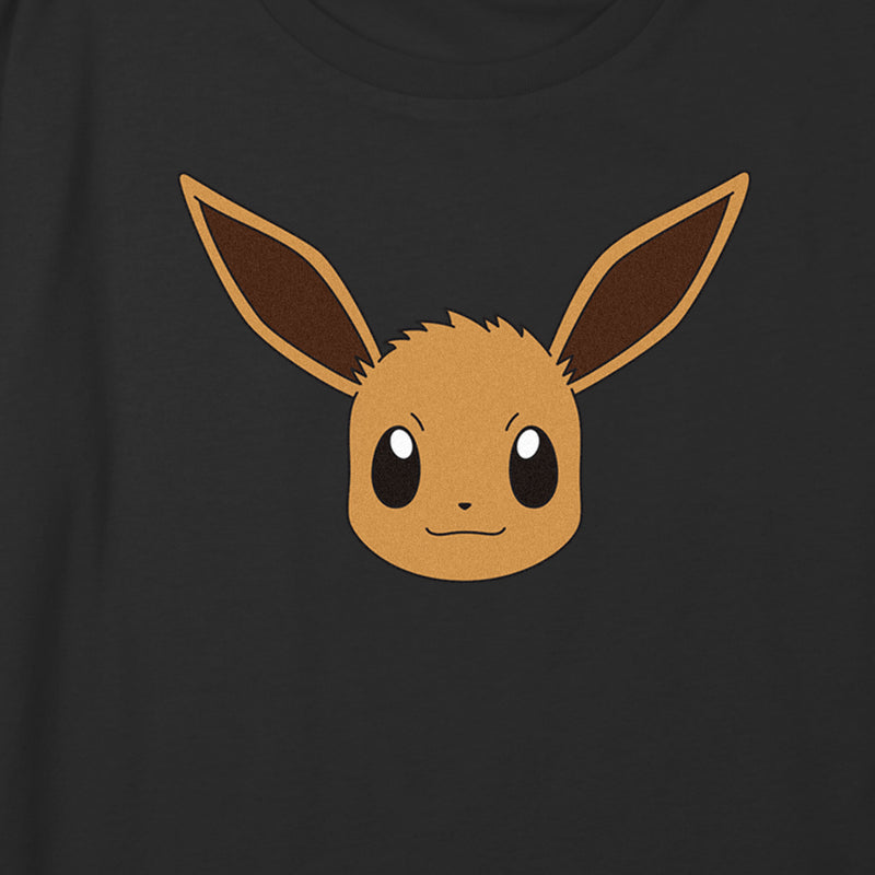 Girl's Pokemon Eevee Face Portrait T-Shirt