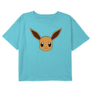 Girl's Pokemon Eevee Face Portrait T-Shirt