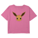 Girl's Pokemon Eevee Face Portrait T-Shirt