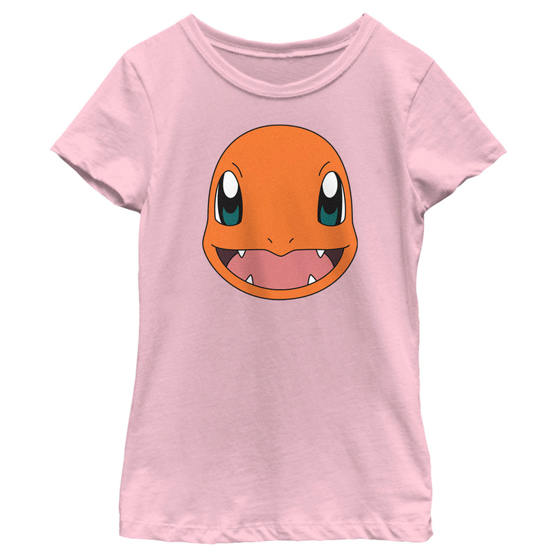 Girl's Pokemon Charmander Smile T-Shirt