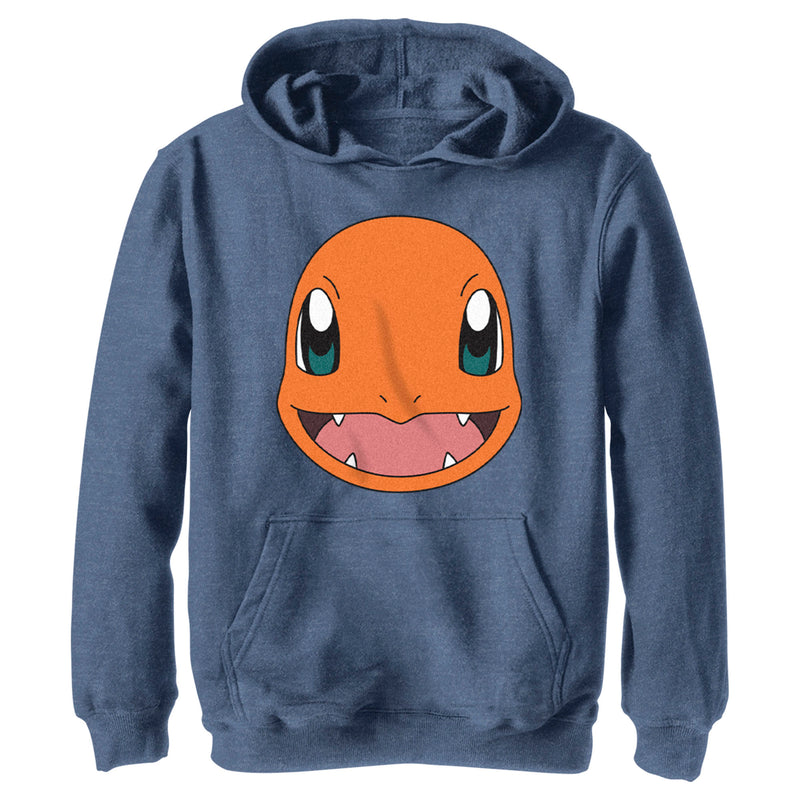 Boy's Pokemon Charmander Smile Pull Over Hoodie