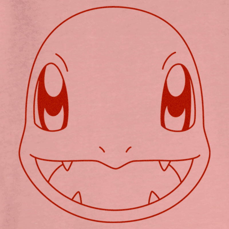 Junior's Pokemon Charmander Line Art Face Sweatshirt