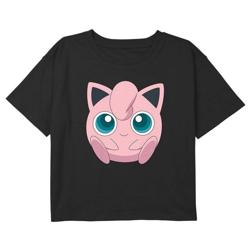 Girl's Pokemon Cute Jigglypuff Portrait T-Shirt