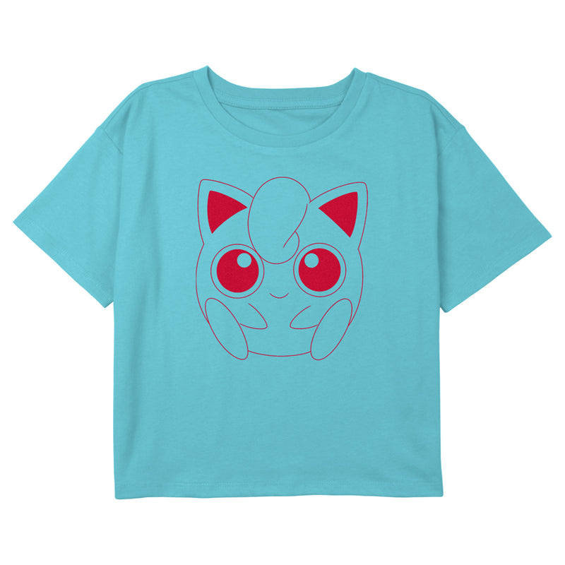 Girl's Pokemon Jigglypuff Portrait T-Shirt