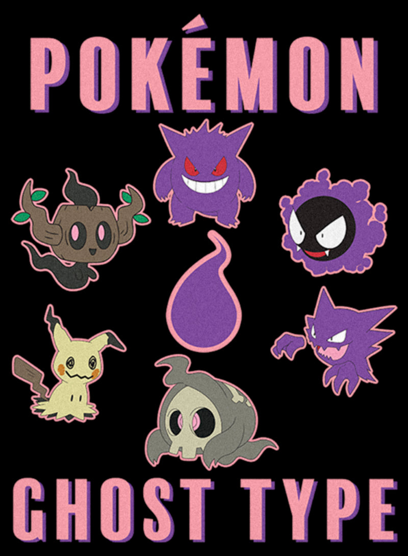 Junior's Pokemon Ghost Type Group T-Shirt